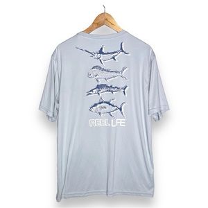 Reel Life Marlin Swordfish Dorado Mahi Mahi UPF Protection T-shirt